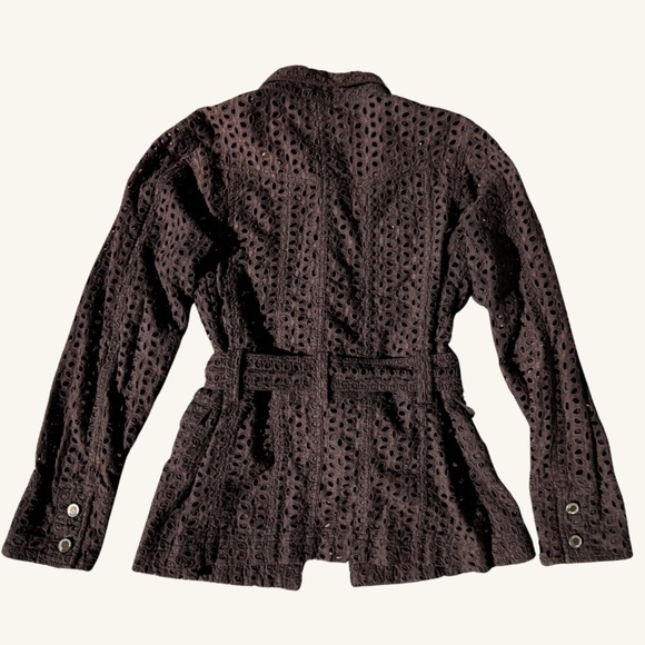 MIFRESIA Chocolate Brown Summer Jacket M/L - Picture 3 of 4